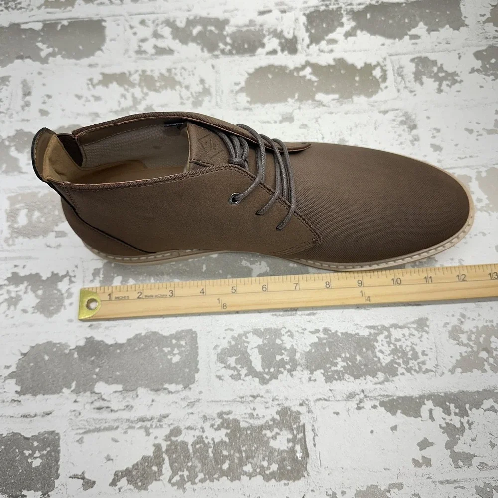 Hawker Rye Chukka Boots Mens‎ Size 11.5 Brown Lace Up Casual Rubber Sole